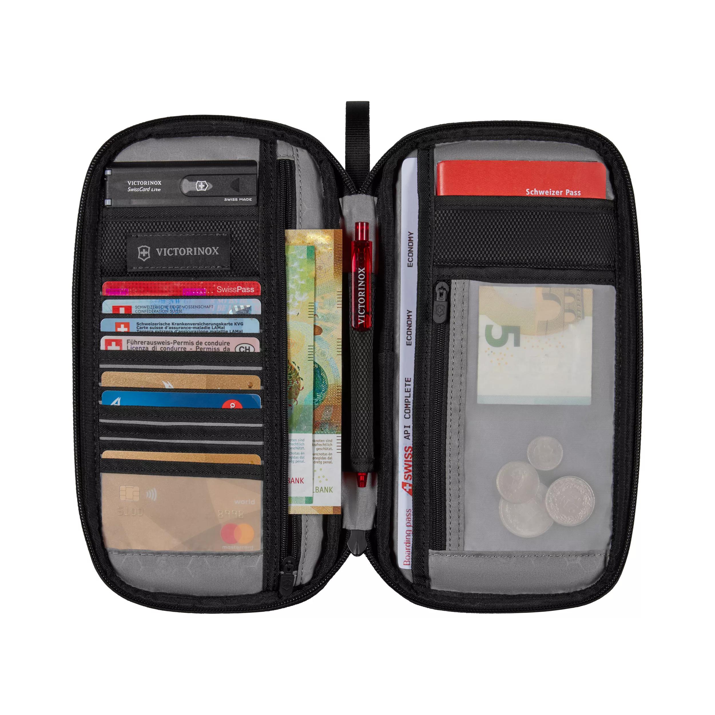 Reisemappe mit RFID-Schutz-rot