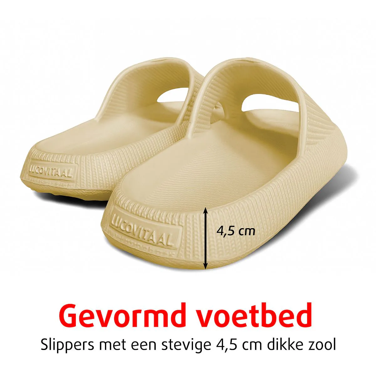 Orthopedische Zomer Badslippers (Beige)