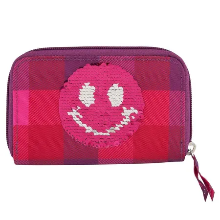 Depesche TOPModel Portemonnaie Smiley, rot kariert