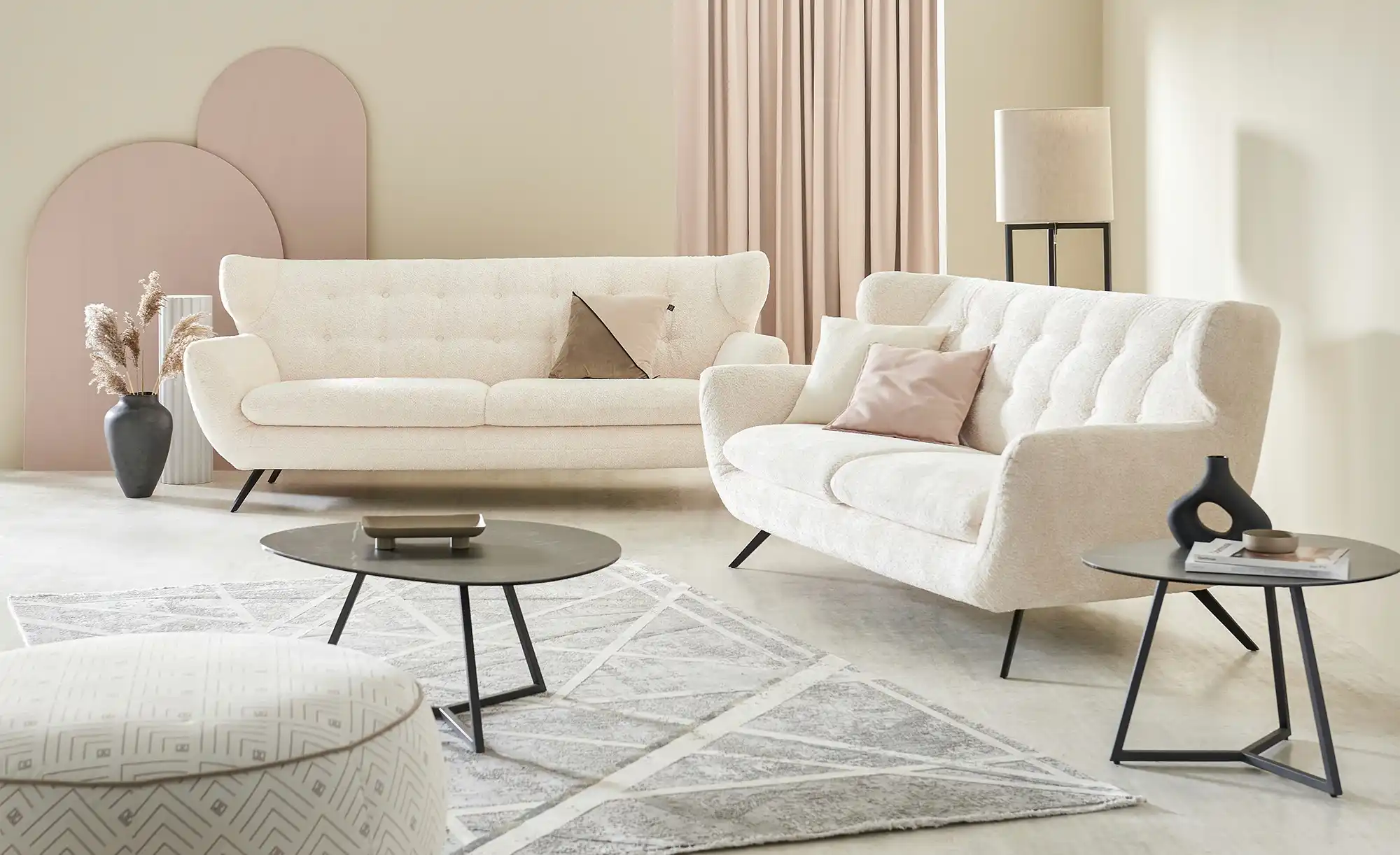 Jette Home Sofa 3-sitzig  Mellow