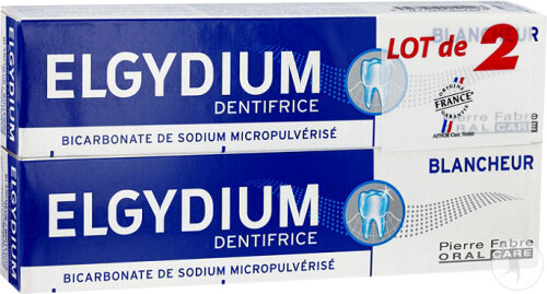 Elgydium Dentifrice Blancheur Tubes 2x75ml