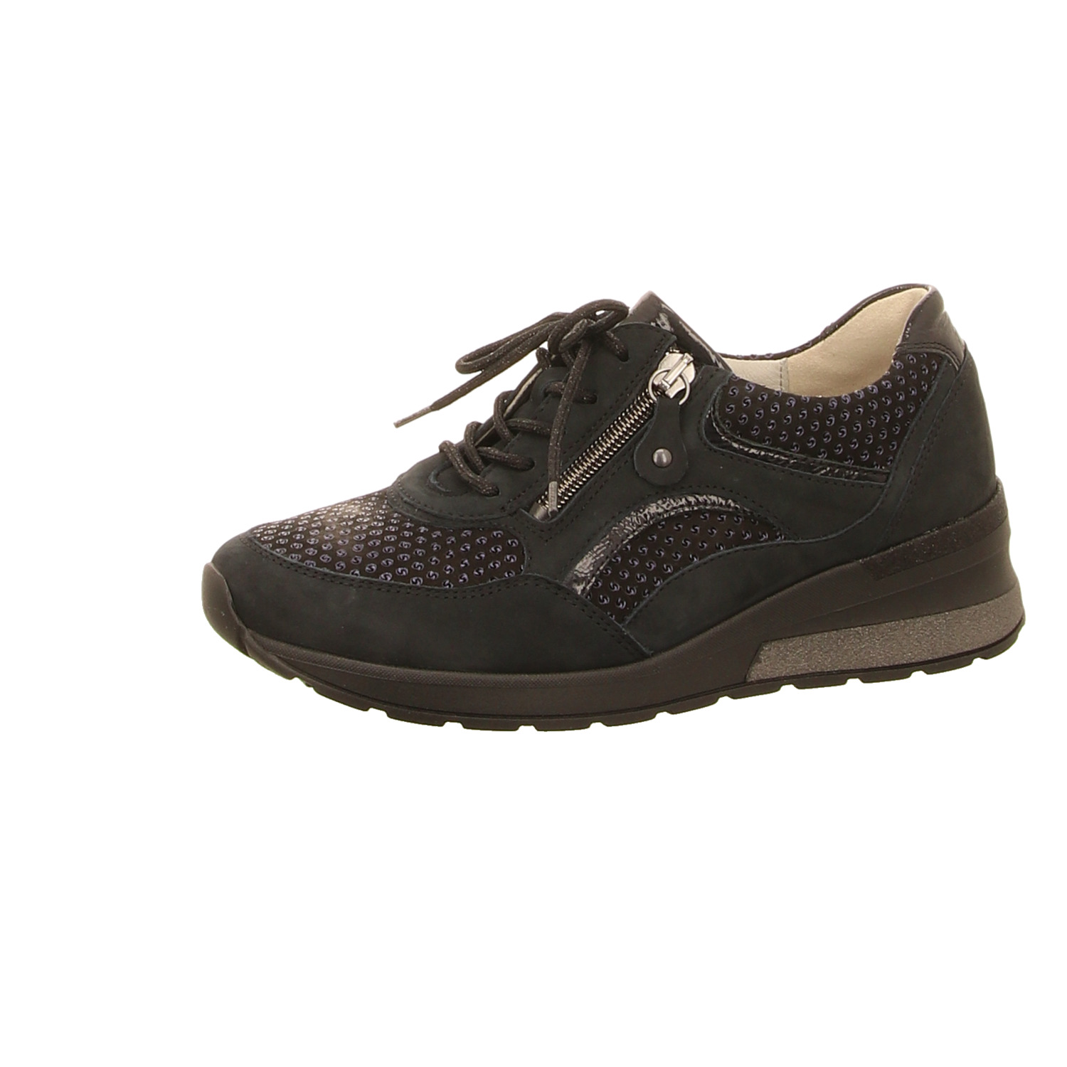 Waldläufer Schnürhalbschuh blau