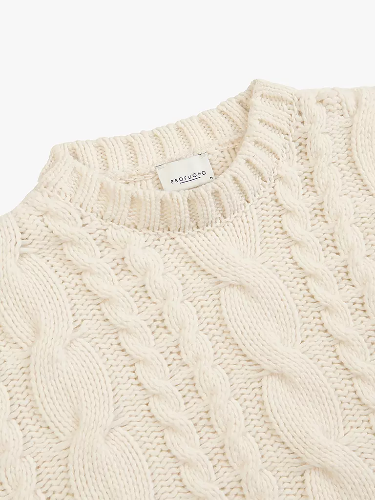 PROFUOMO Pullover creme
