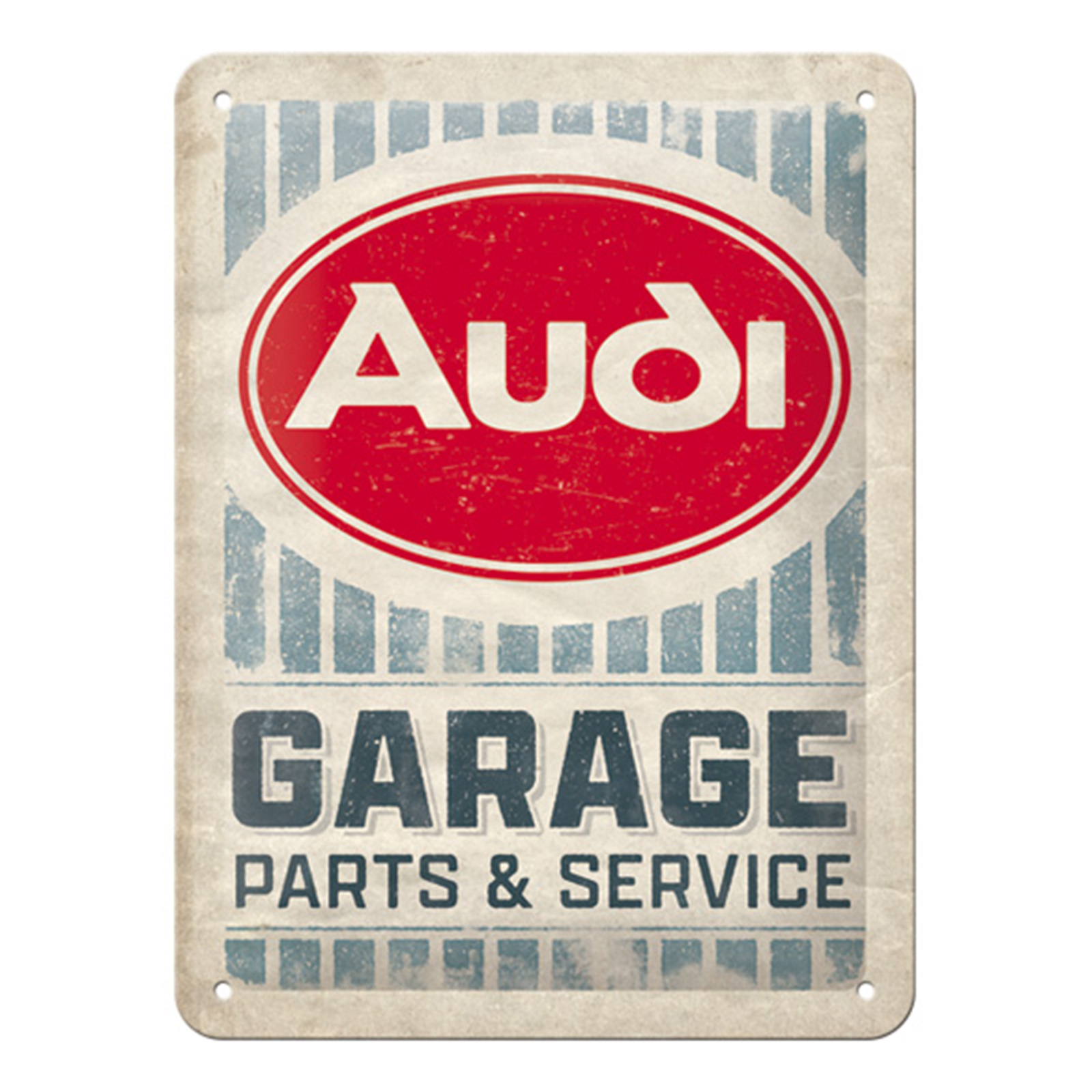 Vintage Blechschild - Audi Garage