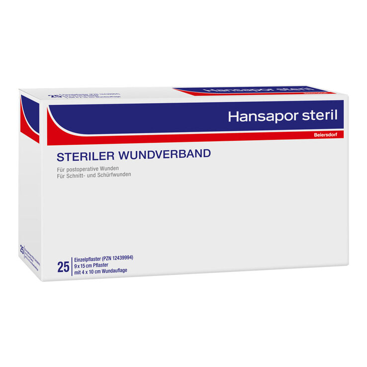 Hansapor steril Wundverband 10x15 cm, 25 St