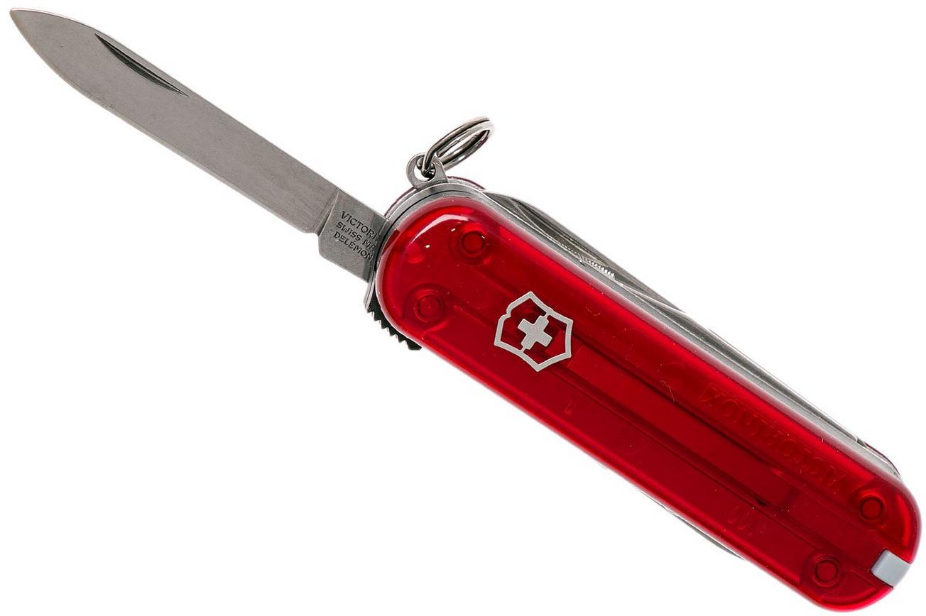 Victorinox Nail Clip 580 transparant rood 0.6463 Zwitsers zakmes