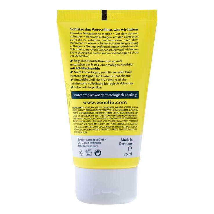 Eco Elio Mehr Care Sonnencreme LSF 50, 75 ml
