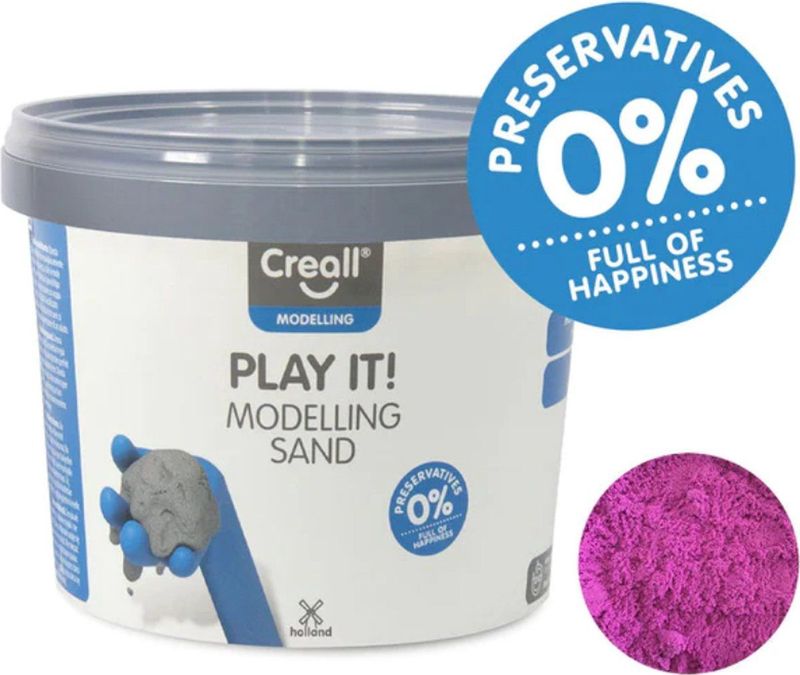 Creall - Play It - Speelzand - Geel - 750gr