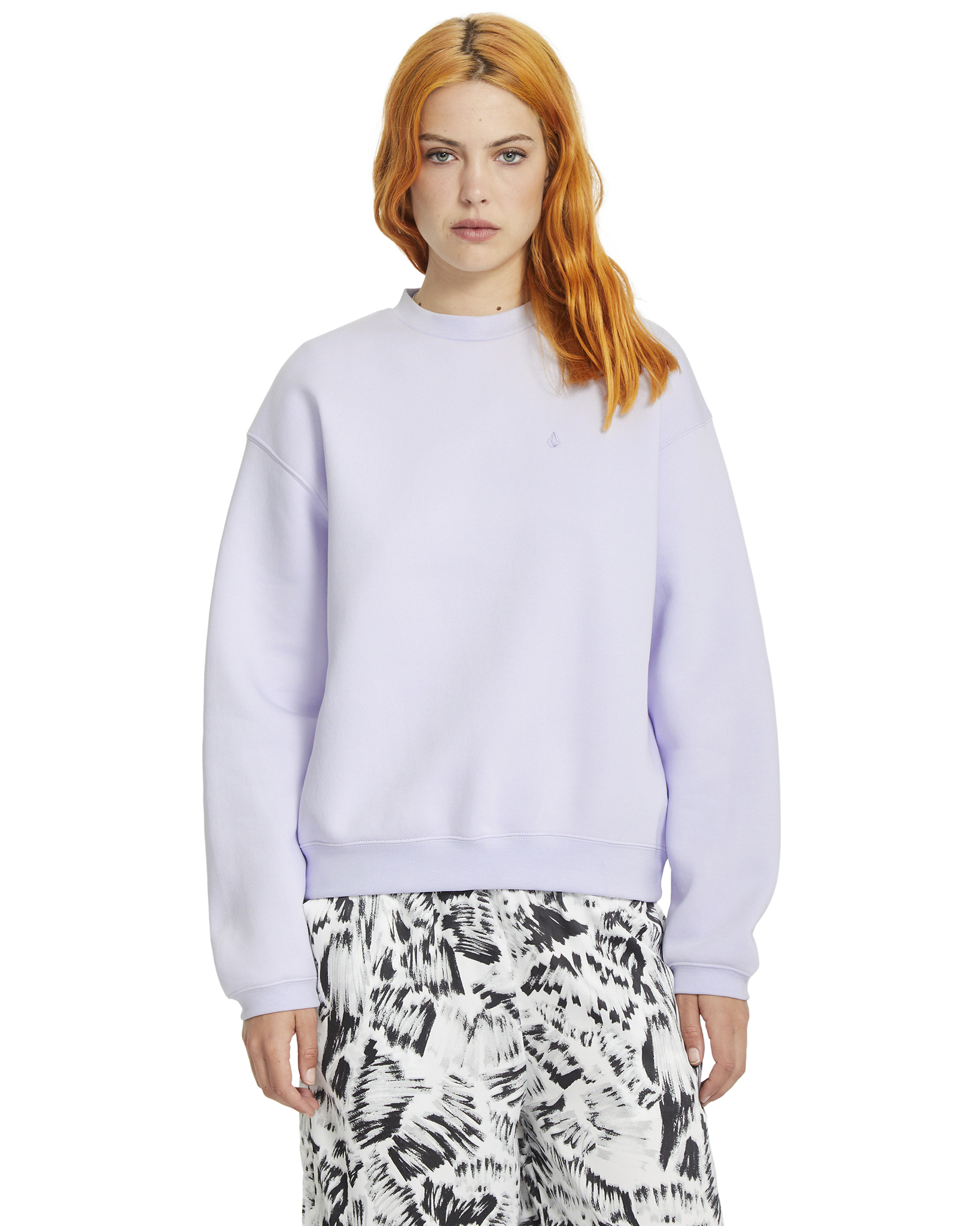 Volcom Stone Heart Up Crew Dusty Lavender