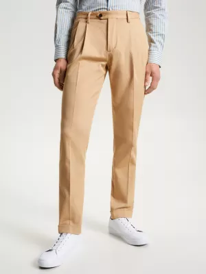 Calças Hampton Luxe Gabardine com Bainha Dobrada e Corte Afunilado