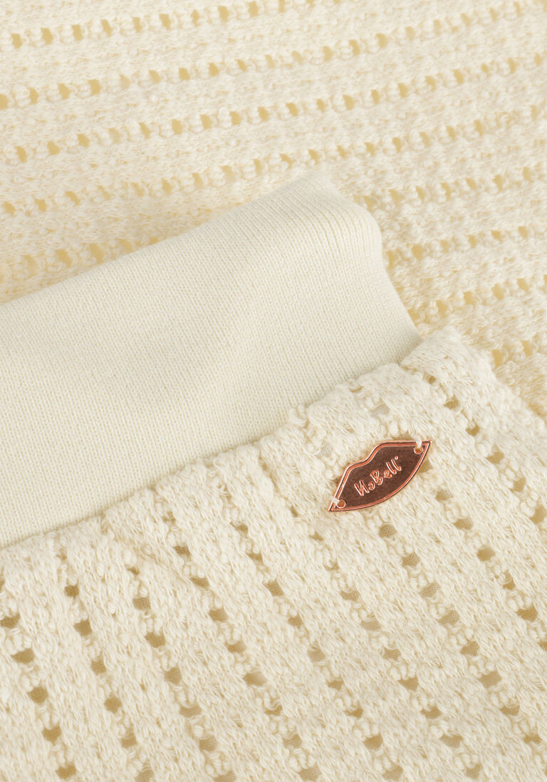 NOBELL ecru nobell shorts silla crochet knit short
