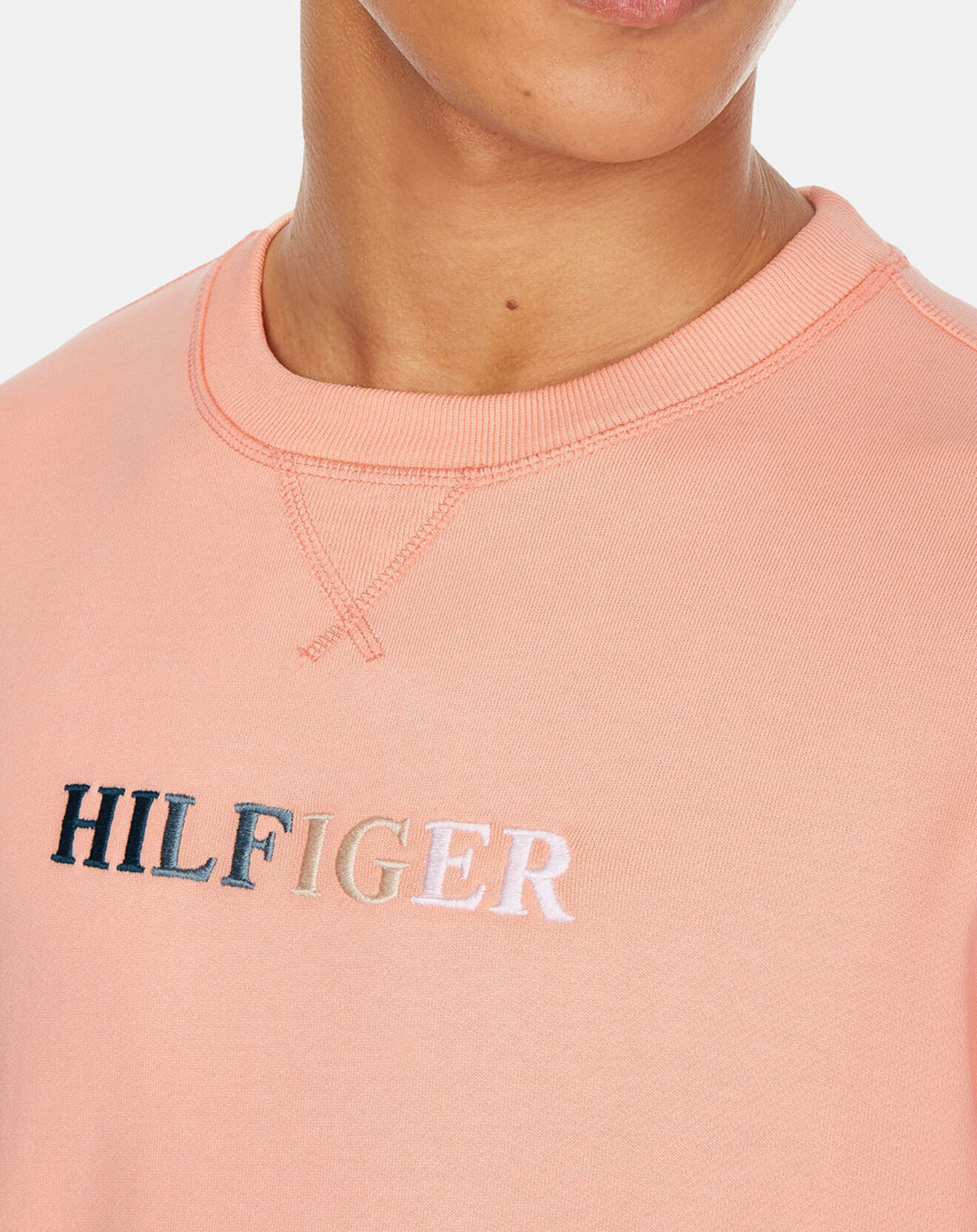 Tommy Hilfiger Sweat Contrast Stitch rose