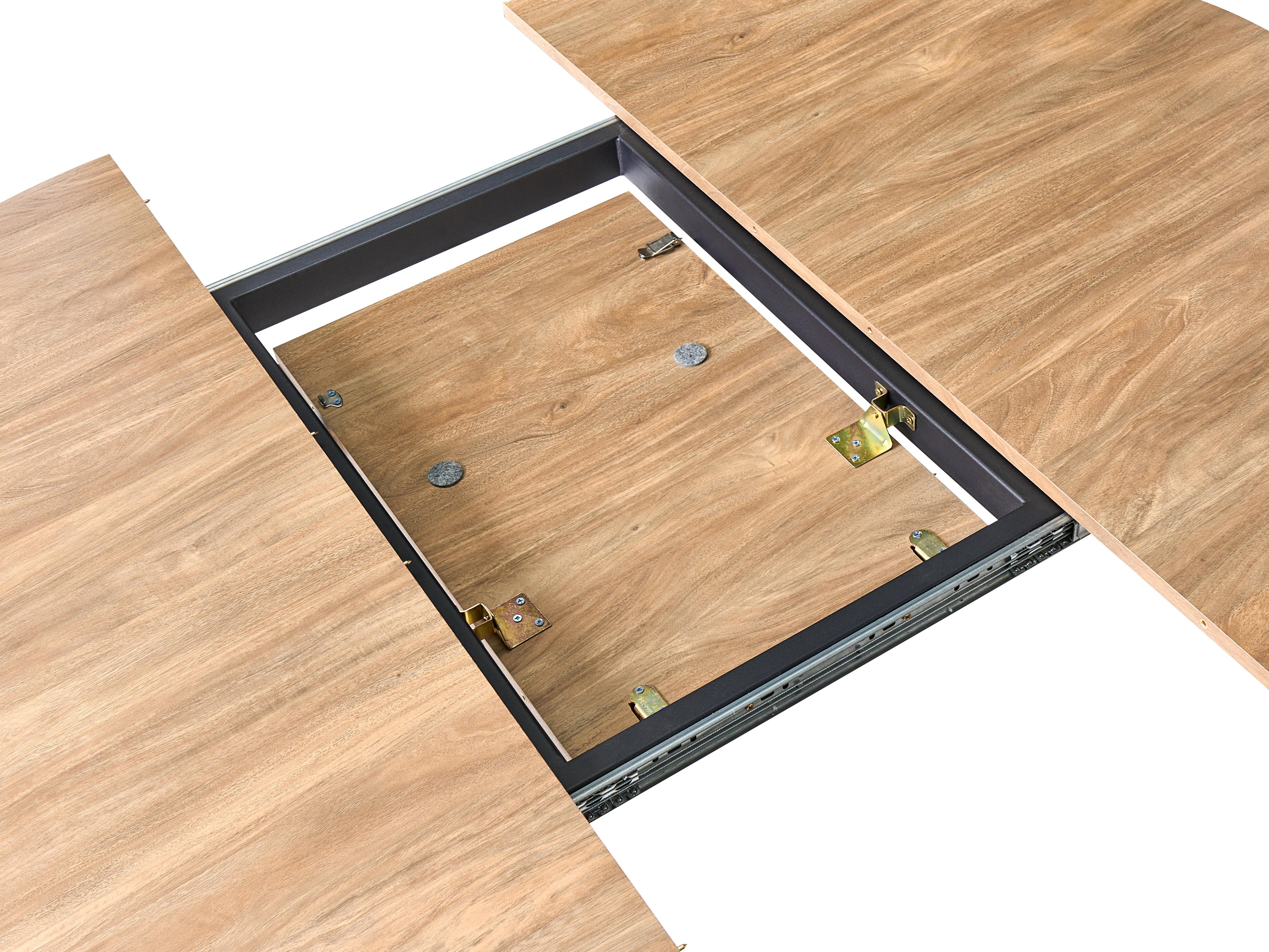 Eettafel uitschuifbaar LOUISE Bruin 120 cm 120/160 cm