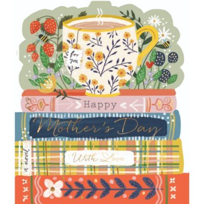 Books And Cuppa Die-Cut