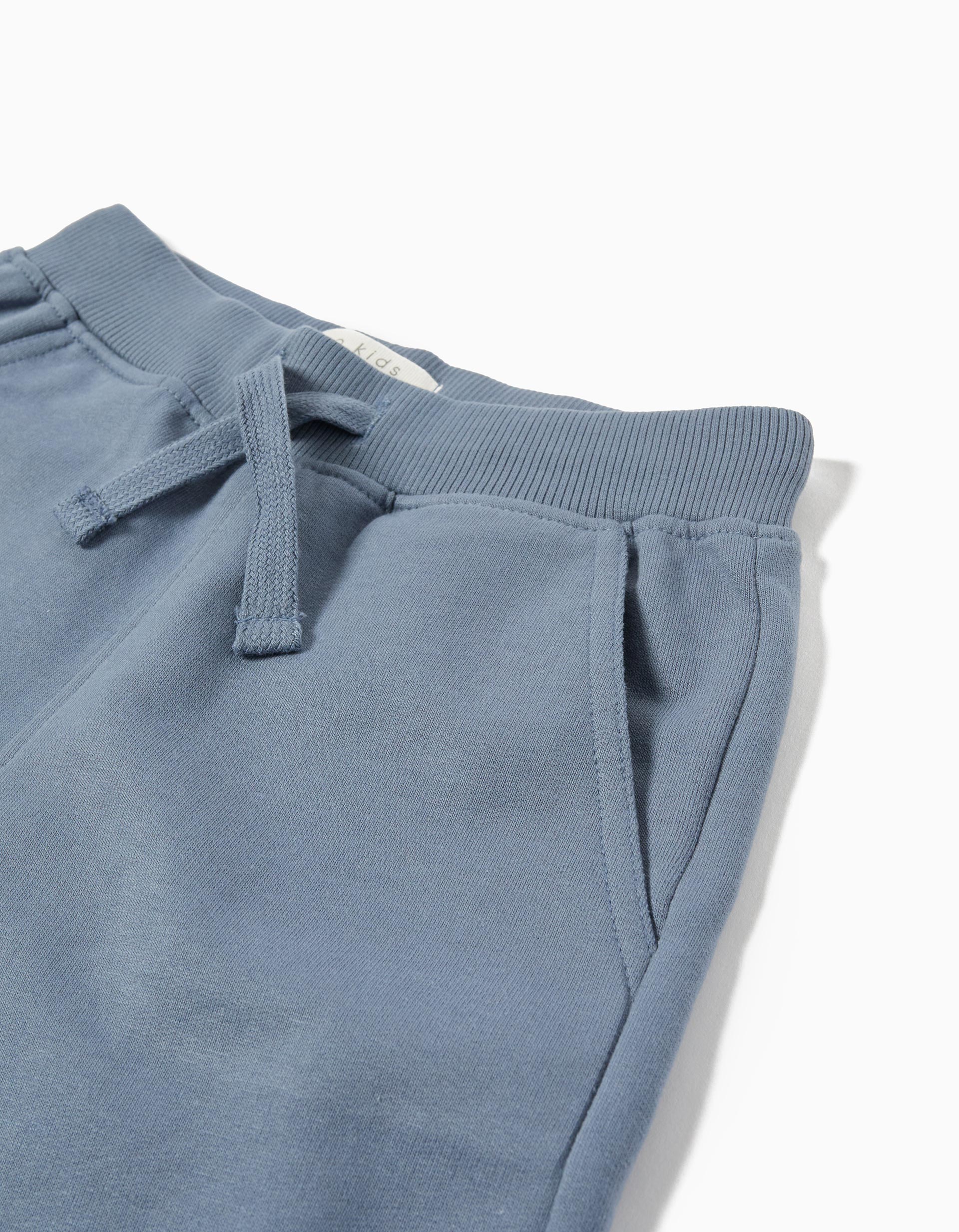 Calções Fleece, Menino, Azul