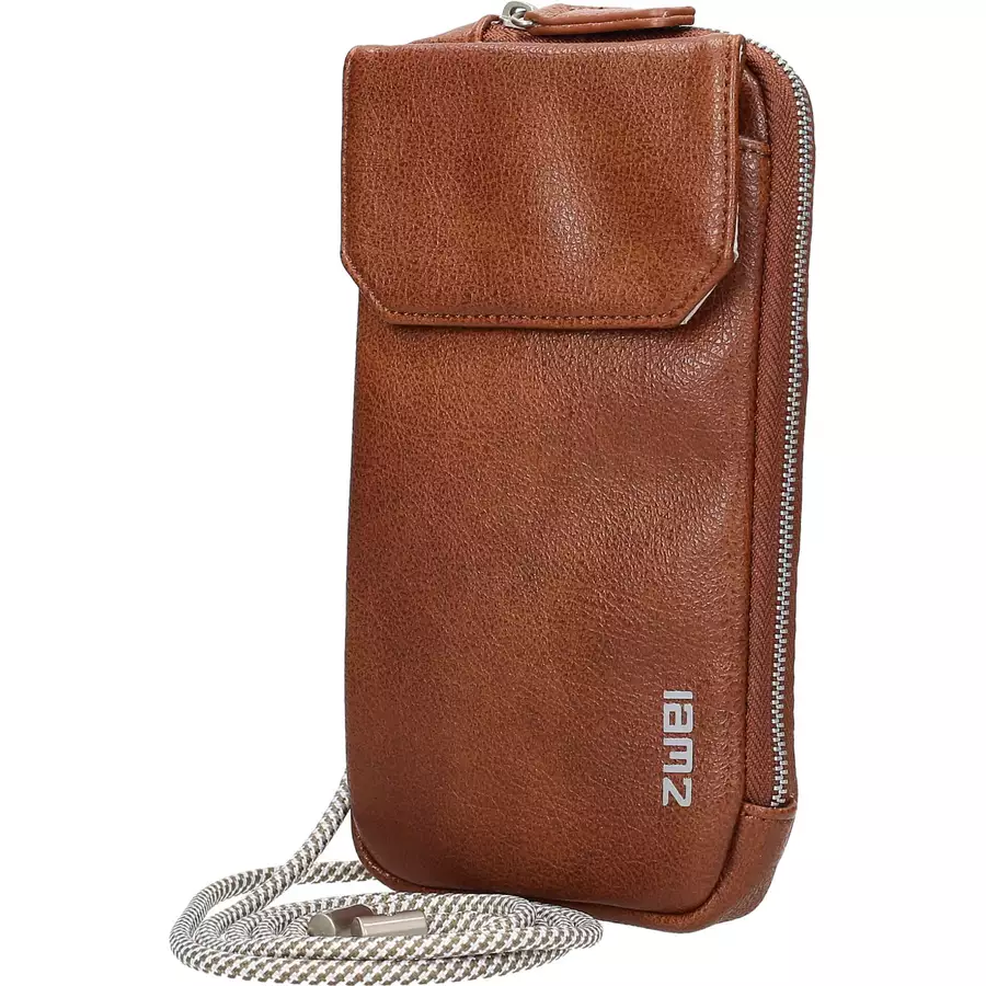 zwei Mademoiselle MP30 - Handytasche 19 cm cognac