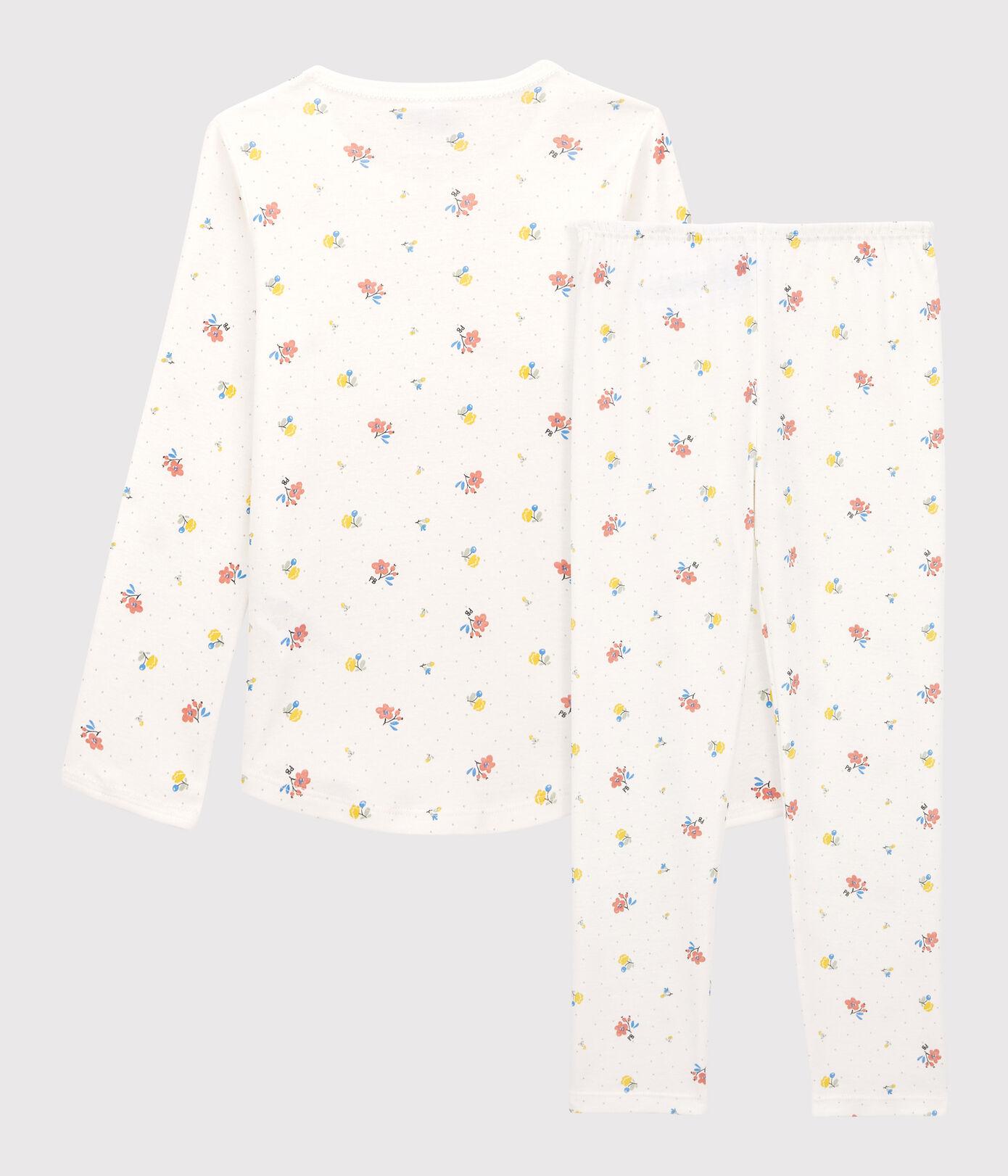 Pyjama fleurs petite fille en coton