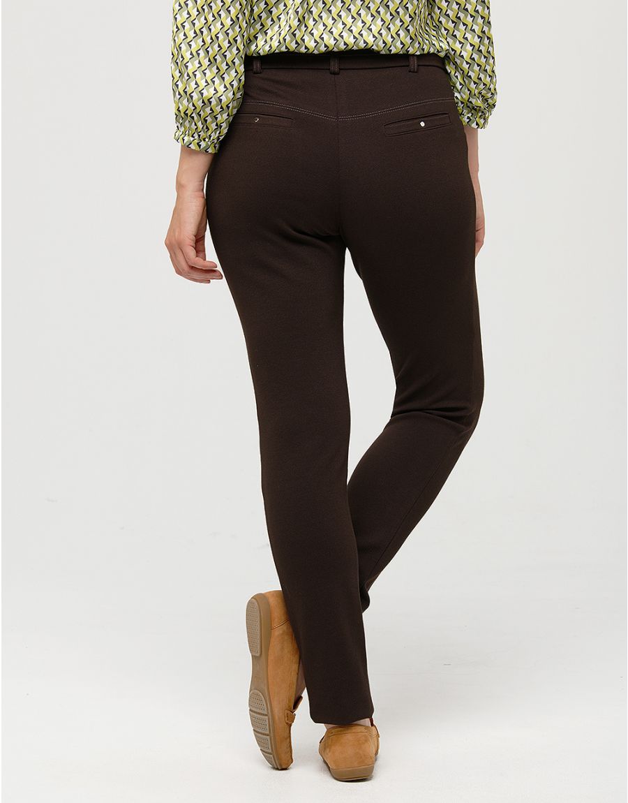 Pantalon slim marron