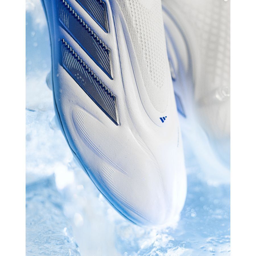 adidas Copa Pure Elite III Laceless FG Polar Victory - Blanc/Argenté/Bleu
