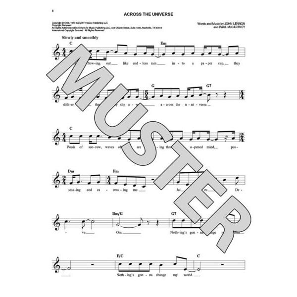 Hal Leonard The Beatles Easy Fake Book