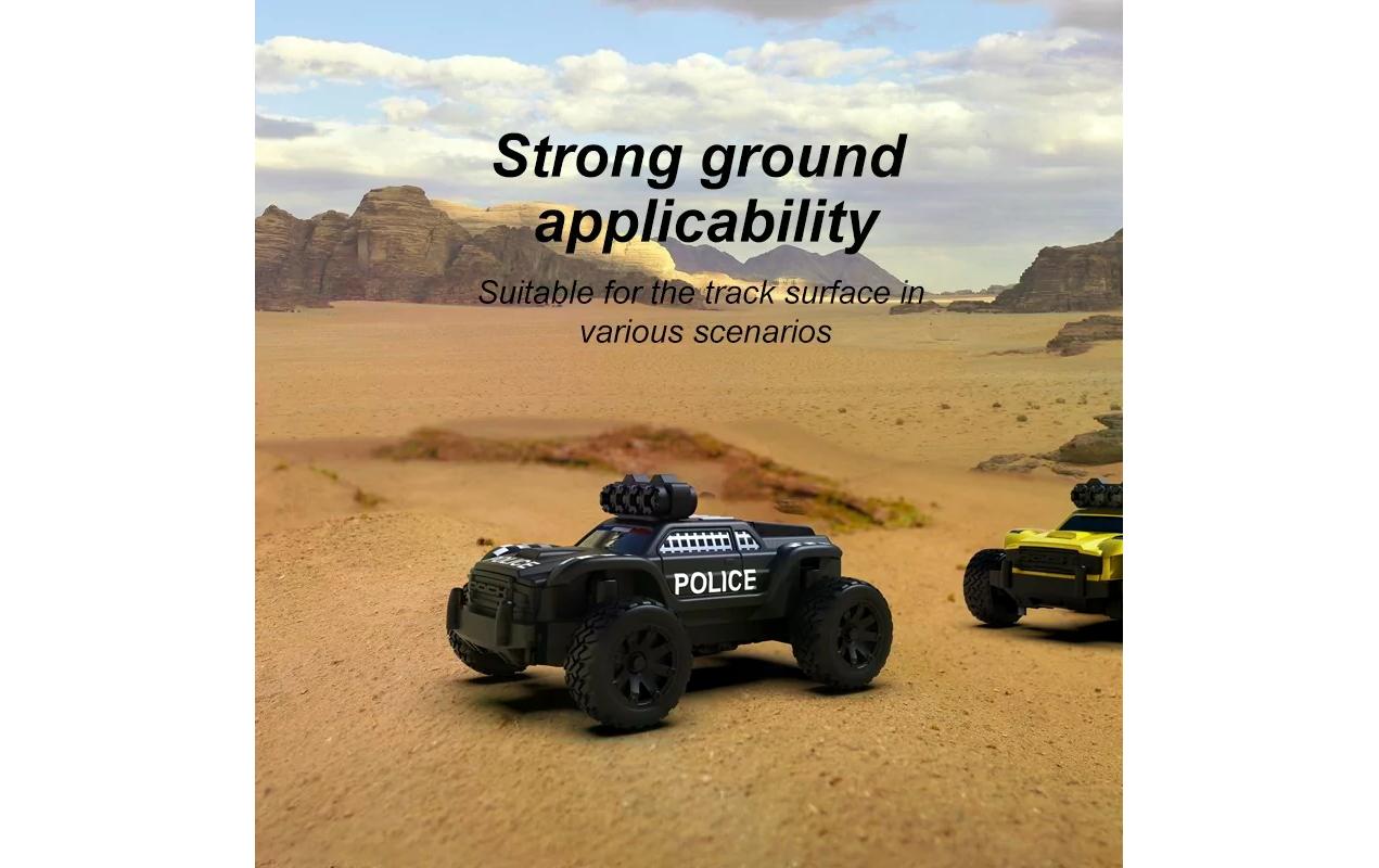 Micro Monster Truck C82, Police, RTR, 1:76Vollwertiges RC-Auto im micro Format