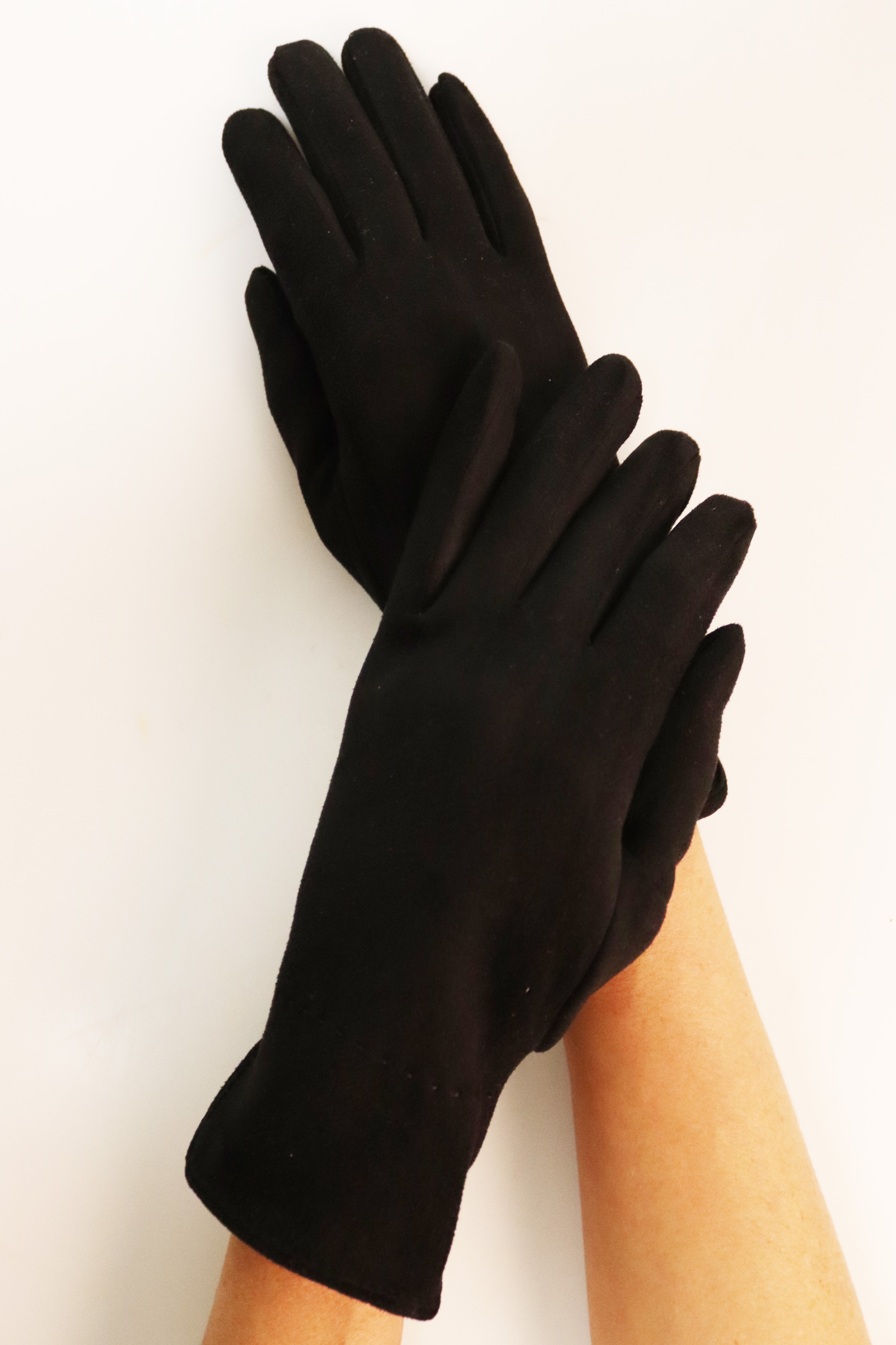 Capelli New York Strickhandschuhe , mit Ziernaht, Metall-Logo, Feinripp-Strick, elastisch