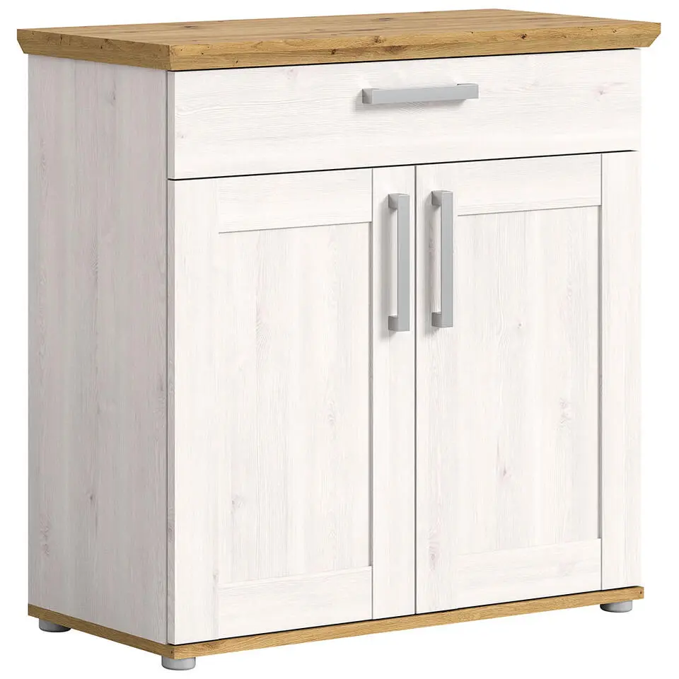 Hioshop Verona schoenenkast 1 lade 2 deuren lariks decor