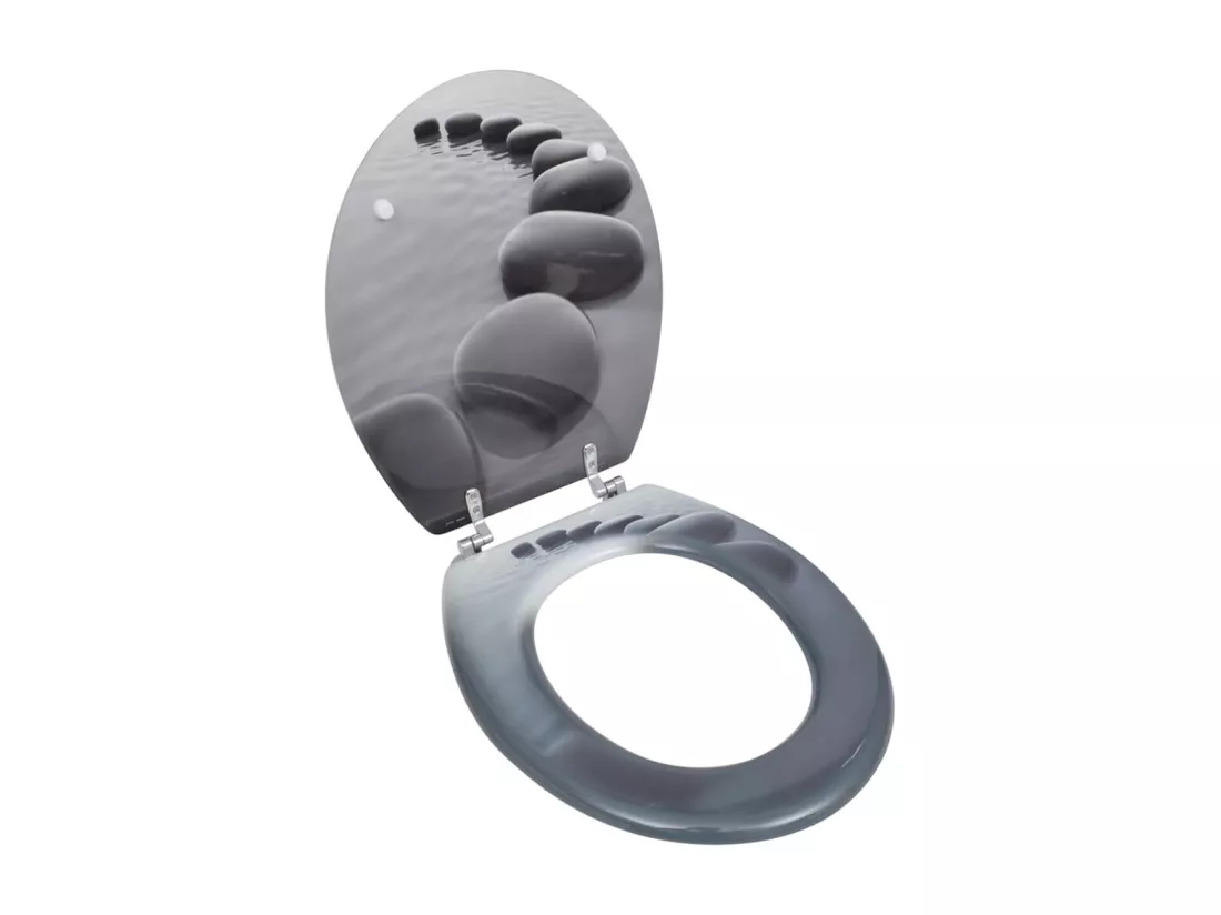 Siège de toilette abattant effet bois 43.7 x 37.8 x 5 cm 02_0002881