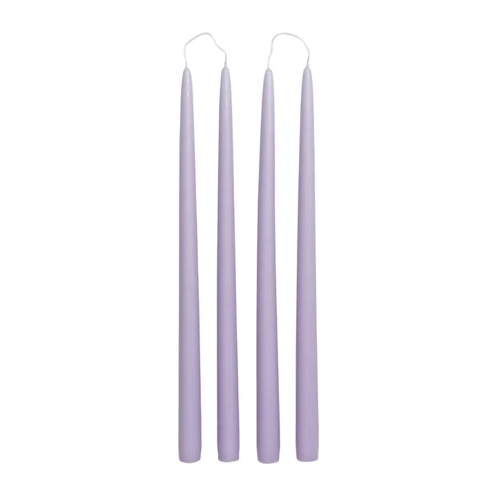 Broste Copenhagen - Getauchte Stabkerze, Ø 2,2 cm, orchid light purple (4er-Set)
