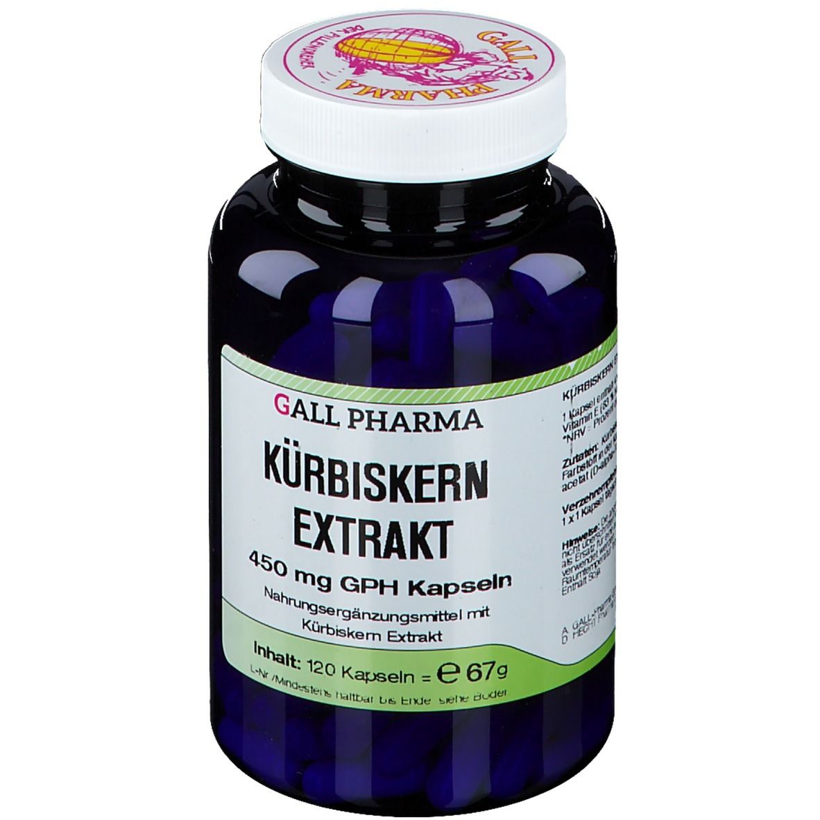 GALL PHARMA Kürbiskern Extrakt 450 mg GPH