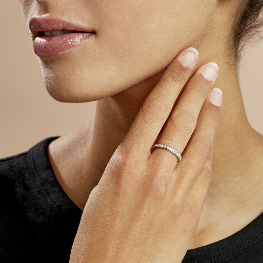 Alliance Laurie Tour Complet Or Blanc Diamant