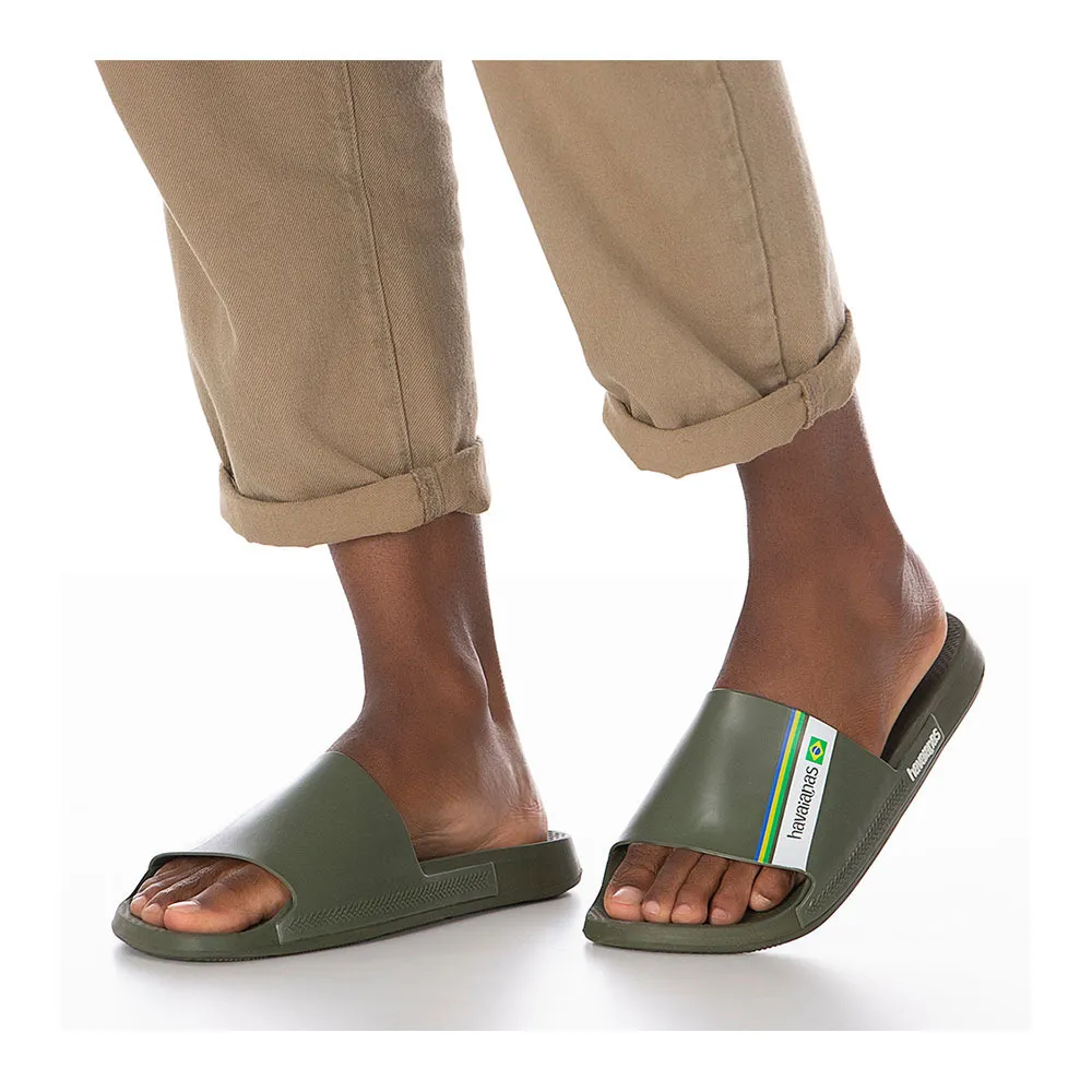 Havaianas SLIDE BRASIL - Sandales green