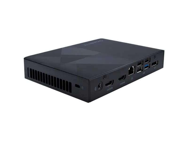 Gigabyte BRIX GB-BNI3-N305 (rev. 1.0) - Barebone - mini PC 1 x Core i3 N305 / op til 3.8 GHz - RAM 0 GB - UHD Graphics 1250 - IEEE 802.11ax (Wi-Fi 6), Gigabit Ethernet, 2.5 Gigabit Ethernet