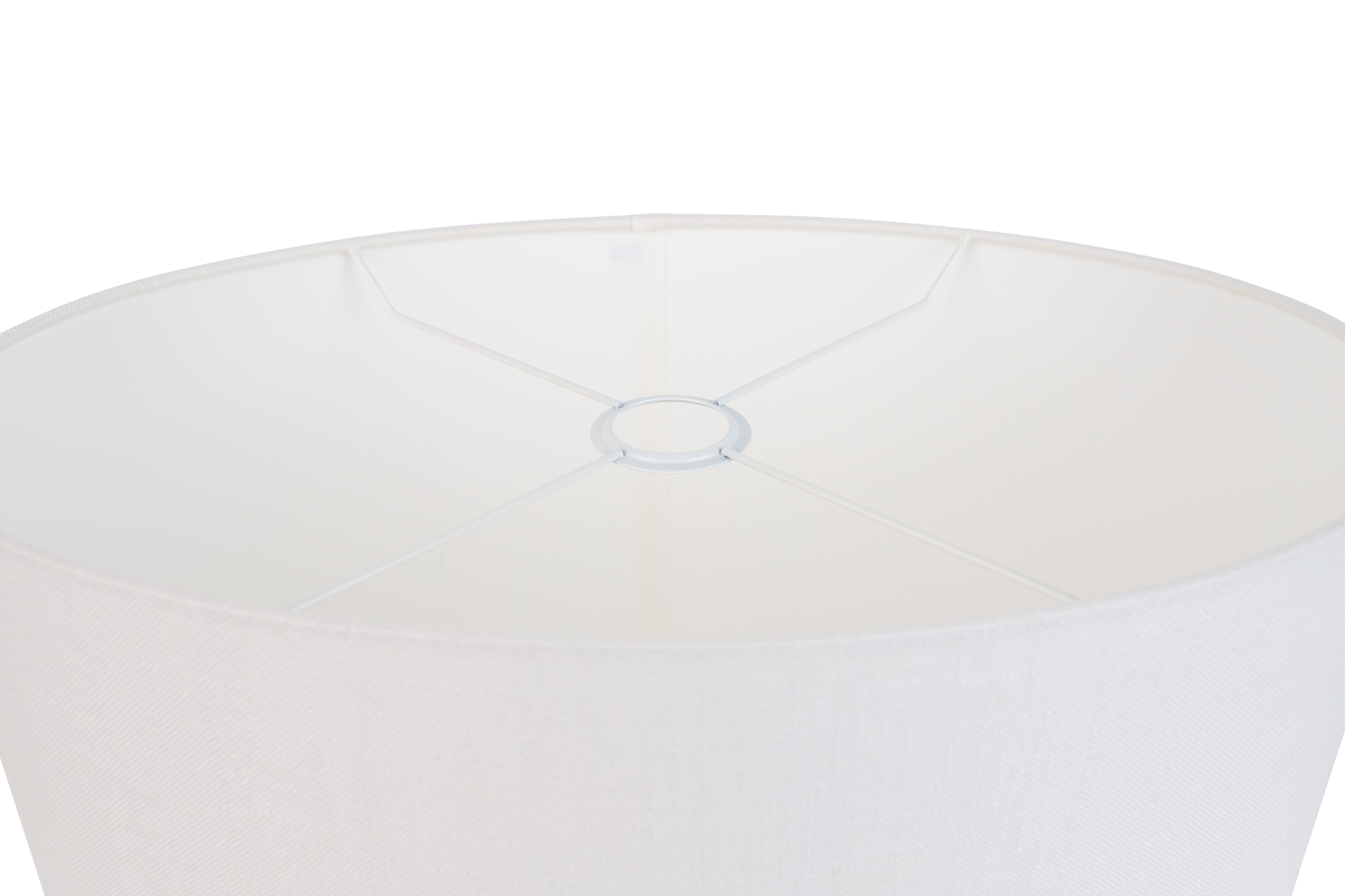 Linnen lampenkap wit ovaal 50/33/25