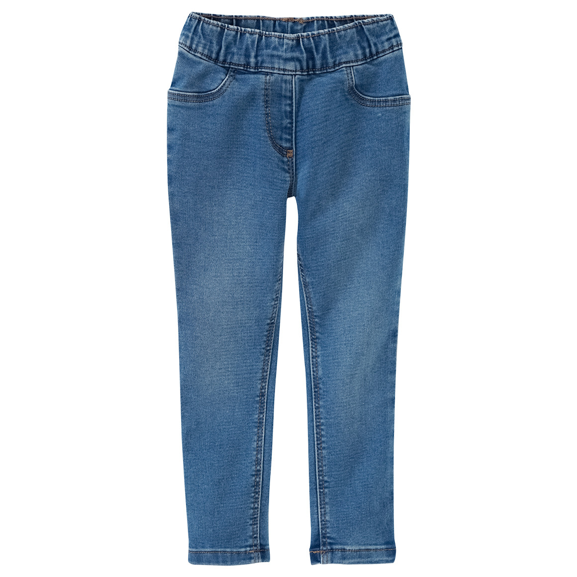 Famy 2 Mädchen Jeggings mit Stretch-Bund hellblau / dunkelblau