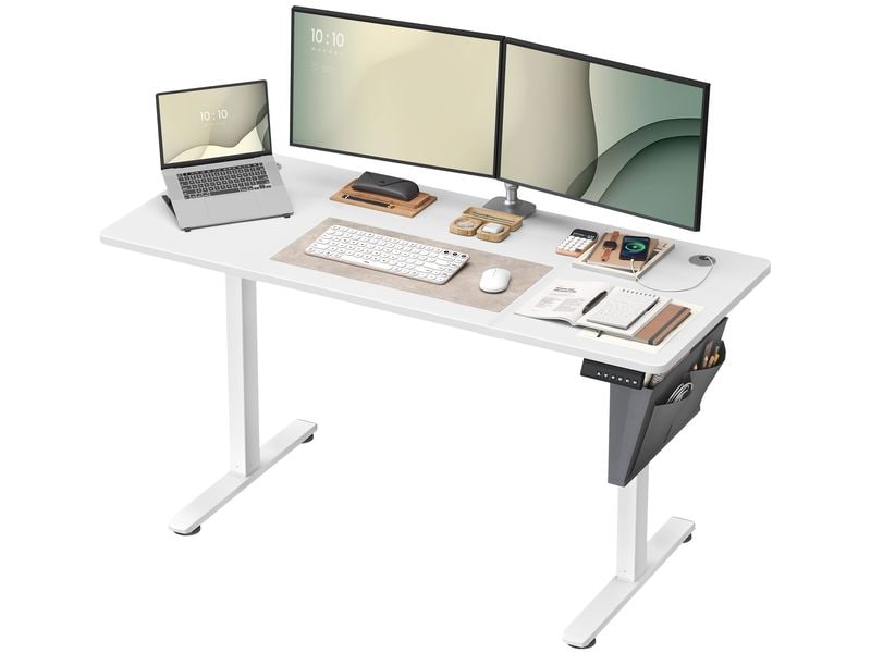 Songmics Stehtisch 140 x 60 cm, höhenverstellbar Bürotisch
