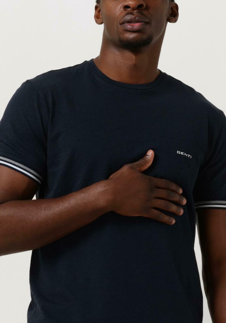 GENTI donkerblauwe genti t-shirt j9037-1222