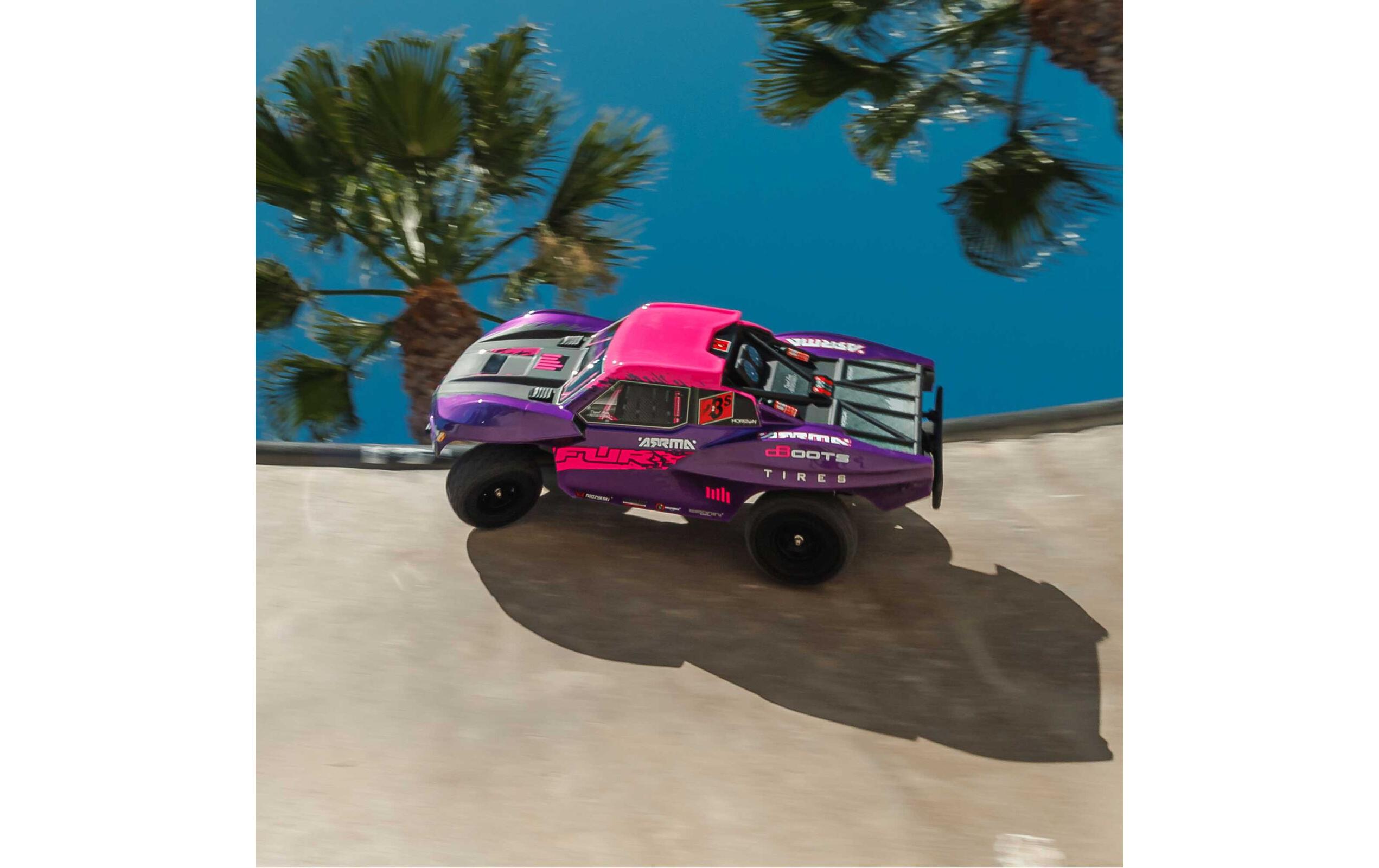 Short Course Truck Fury 223S DSC 2WD Pink ARTR, 1:10<br>Off-Road 2WD Modell mit Brushless Motor