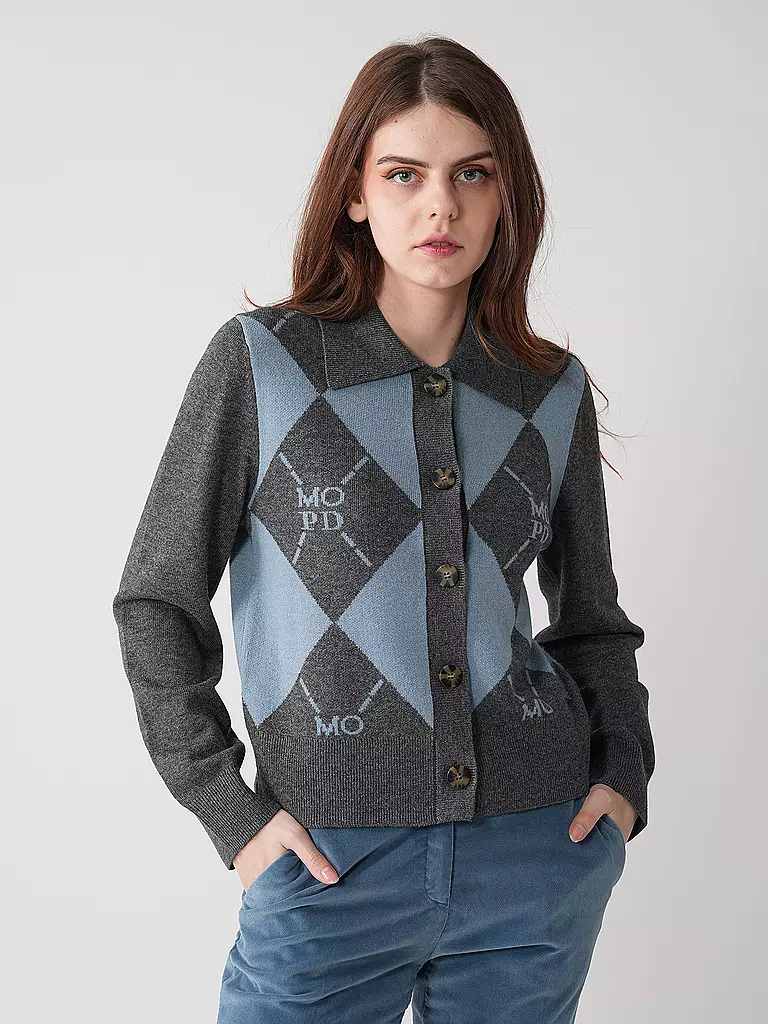 MARC O' POLO DENIM Strickjacke  blau