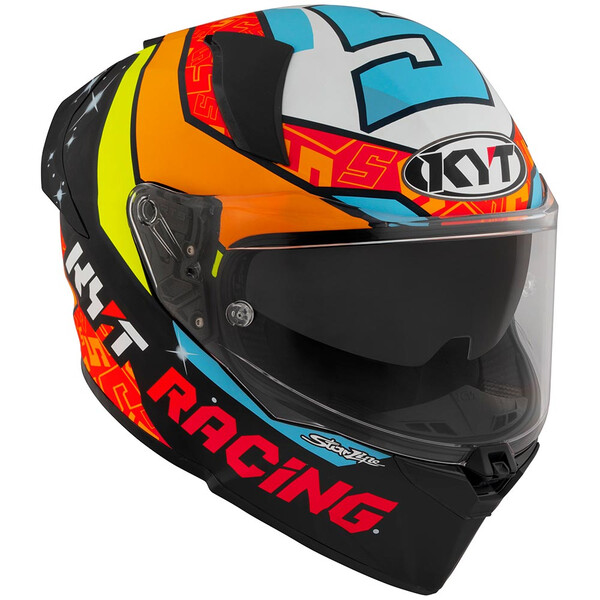 kyt - Casque R2R Max Version Masia 2022 Replica Orange / Bleu / Rouge