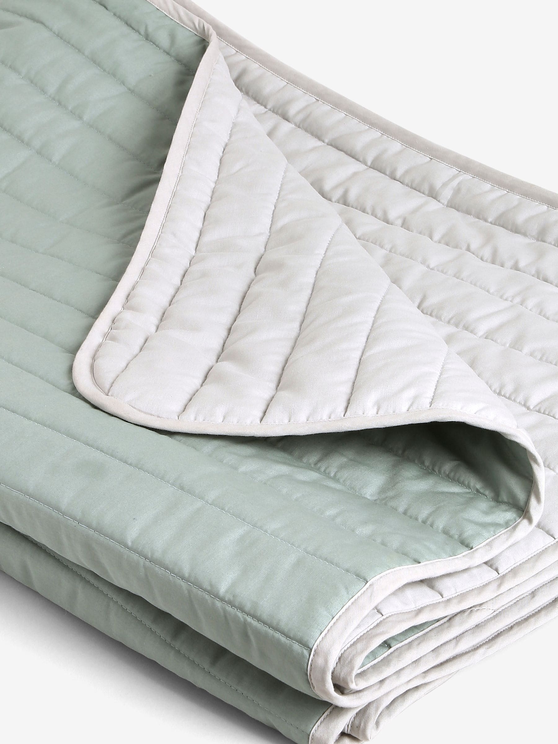 Omkeerbare beddensprei met hoog katoengehalte en quilt