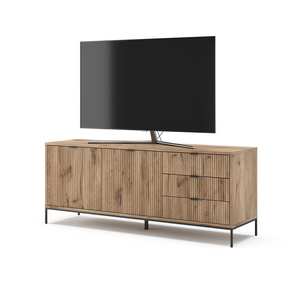 Vicco Lowboard Eliza Viking Oak 150,1 x 60 cm mit 3 Schubladen und 2 Türen