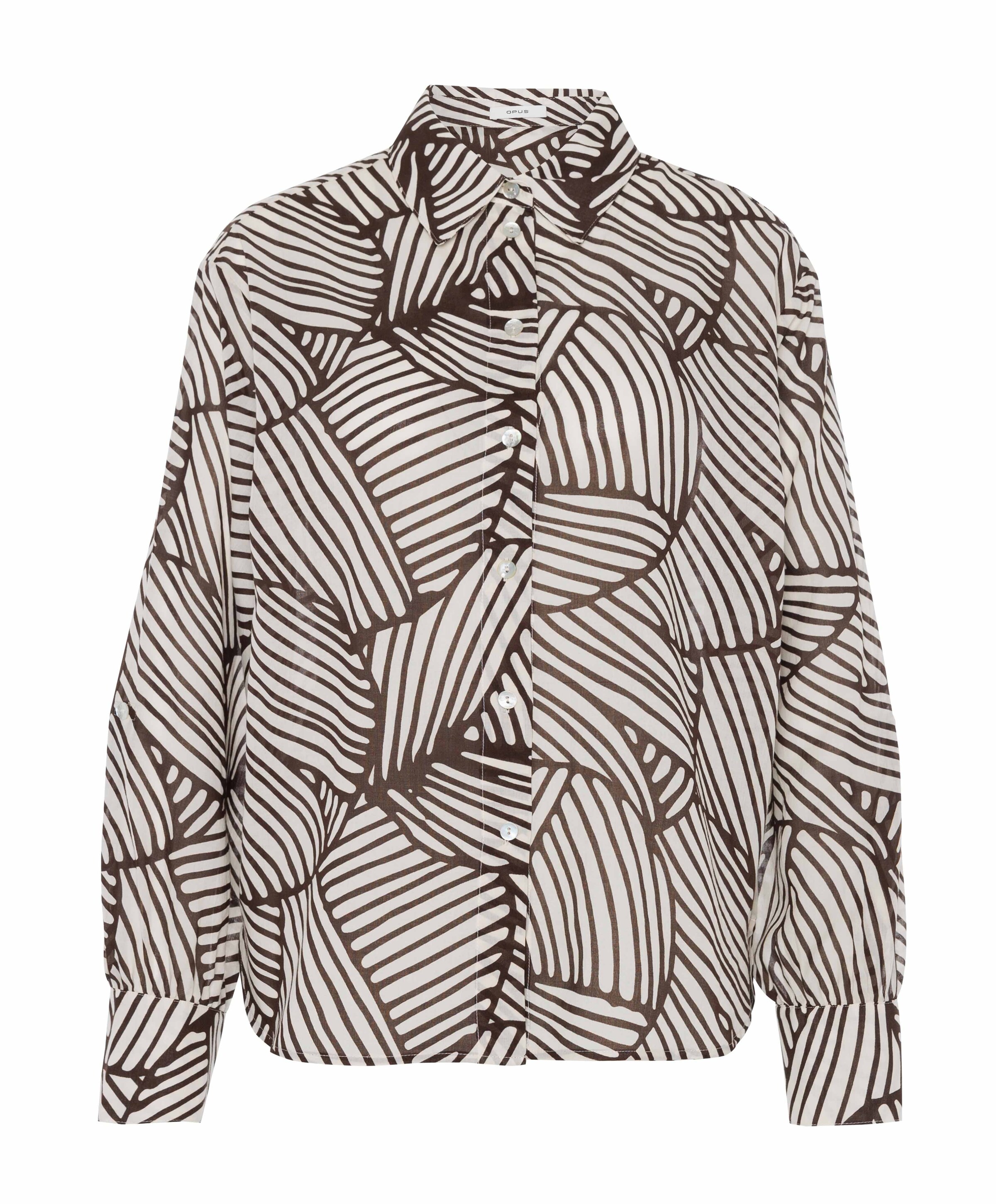 OPUS Dames blouse bruin