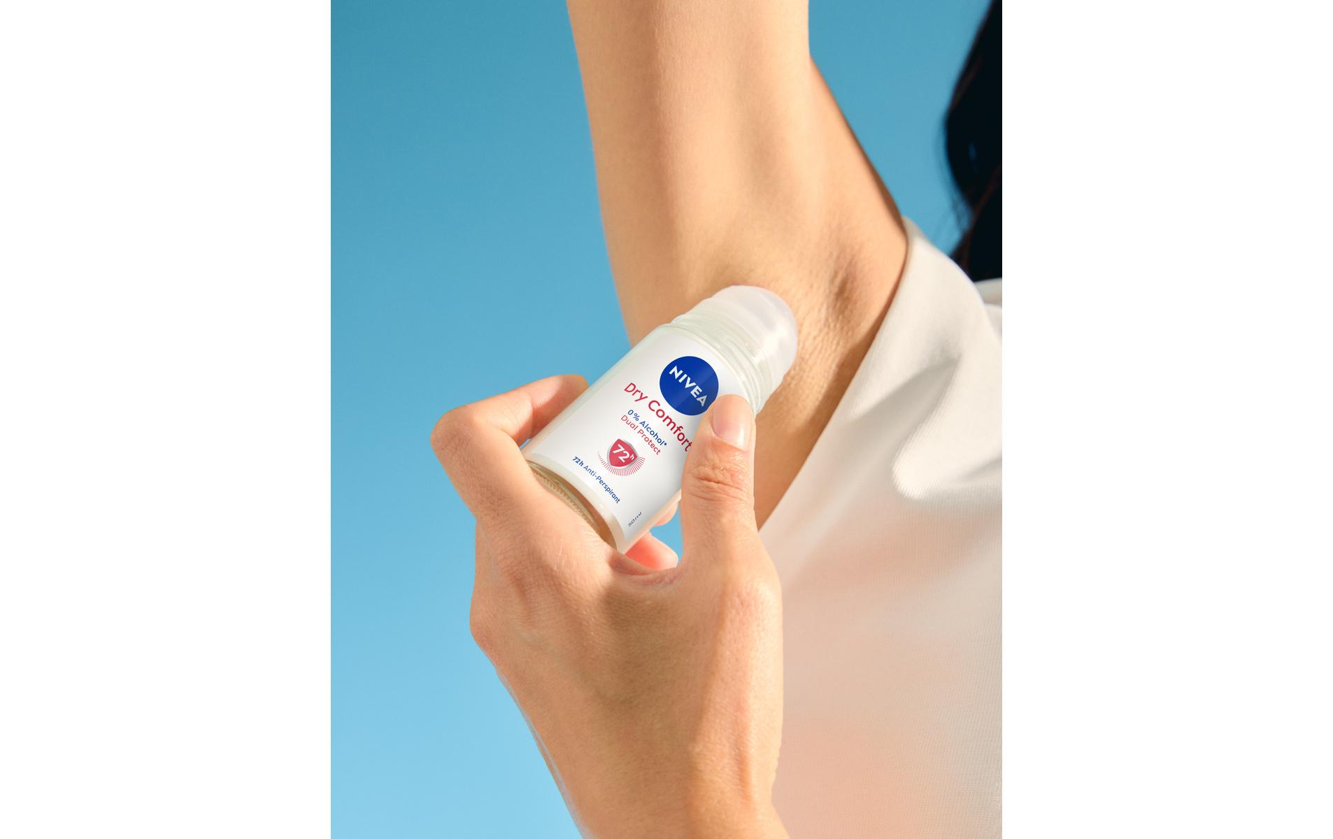 Deo Roll-on Dry Comfort 50 mlDeo bietet 48 Stunden lang zuverlässigen Anti-Transpirant-Schutz dank Schweiss-Schutz-Formel