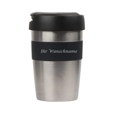 Macma Thermobecher aus Edelstahl, 0,3 Liter, silber