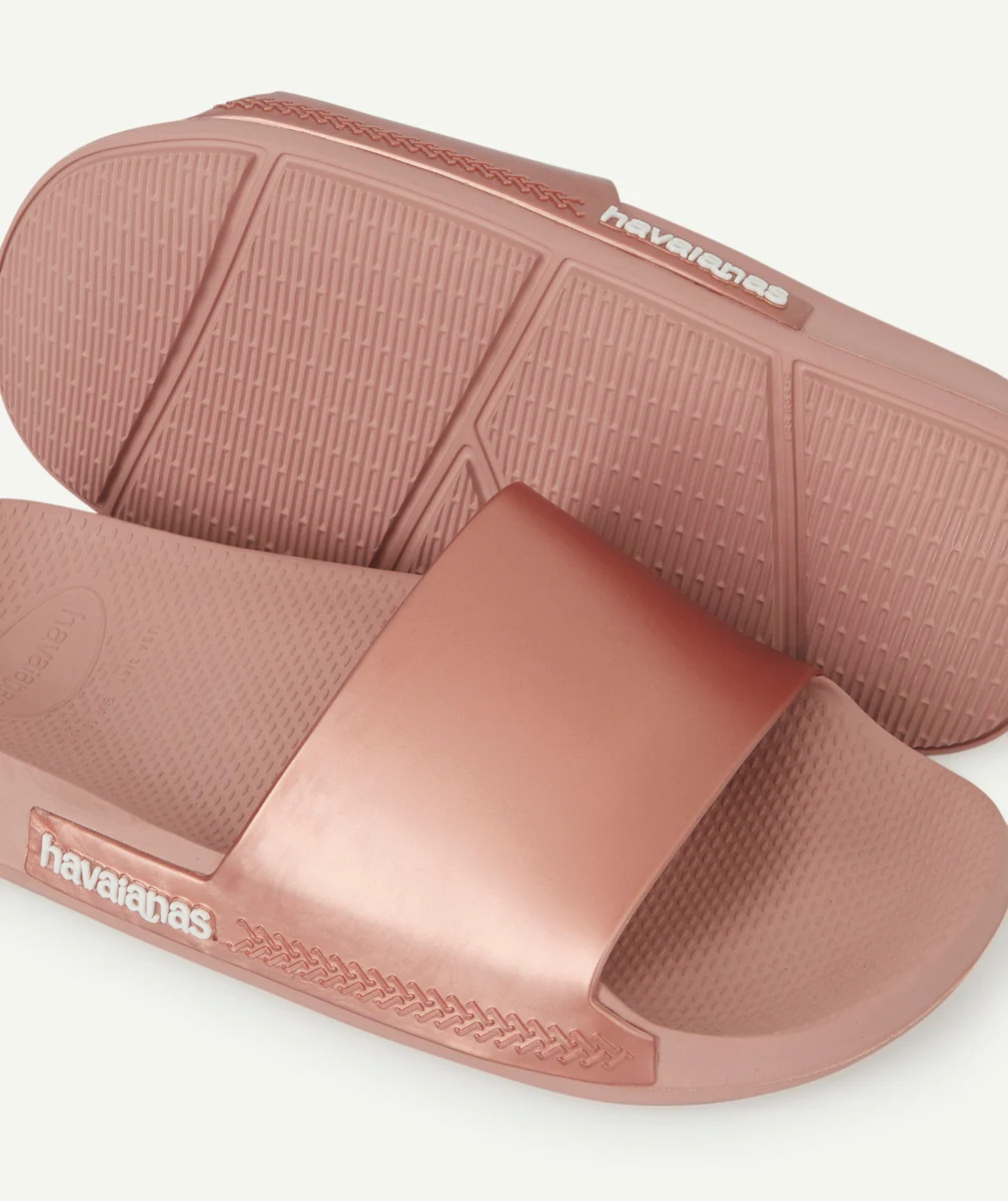 HAVAIANASCLAQUETTES FILLE ROSE MÉTALLISÉ