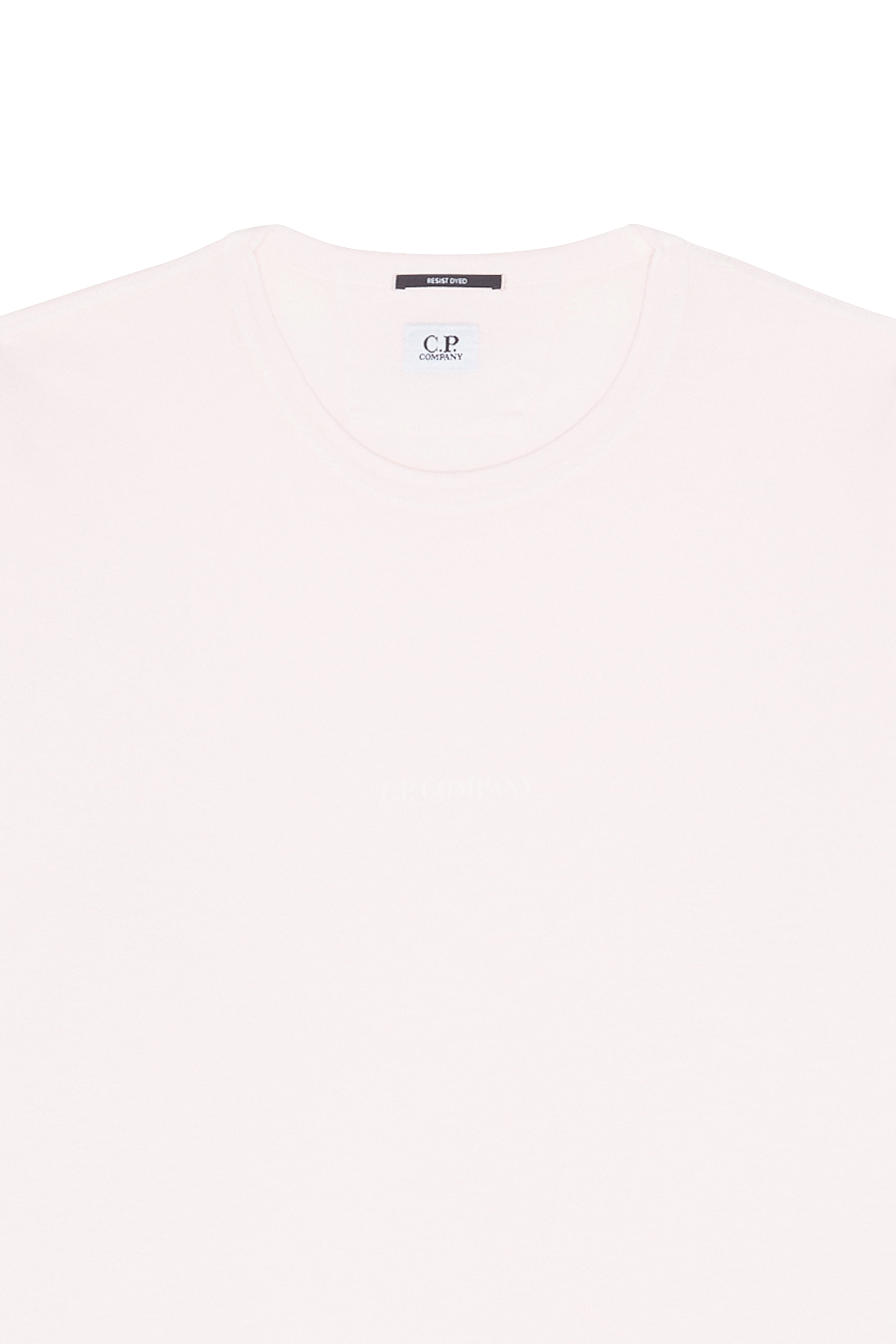 C.P. COMPANY T-shirt 24/1 JERSEY RESIST DYED LOGO Rose