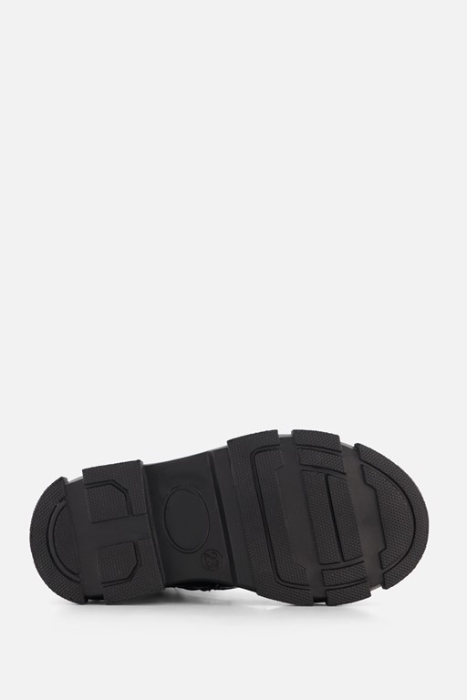 Muyters Veterboots zwart Leer