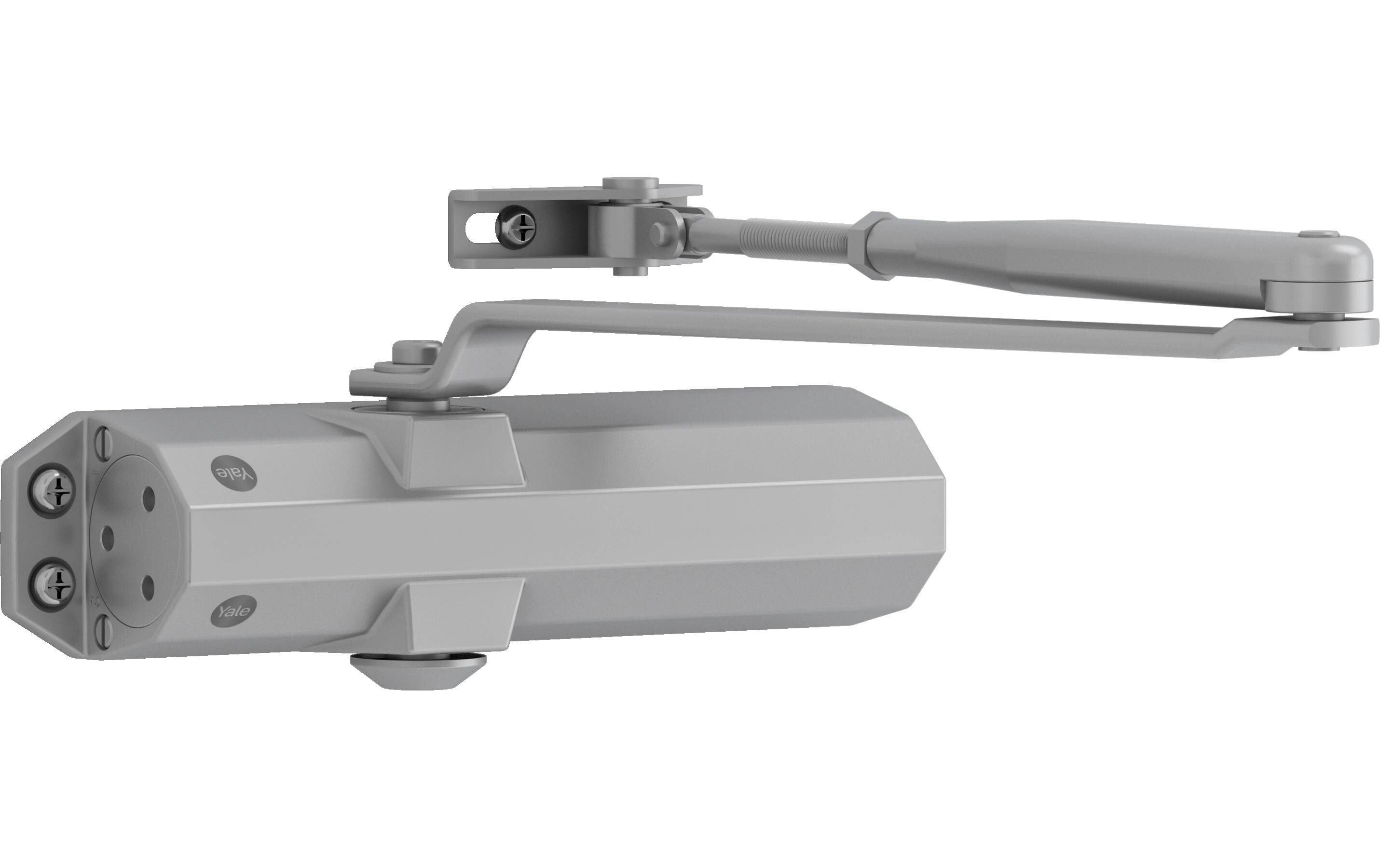 Türschliesser mit Standardarm, Serie 4500 SilberTürschliesser mit normalem Arm