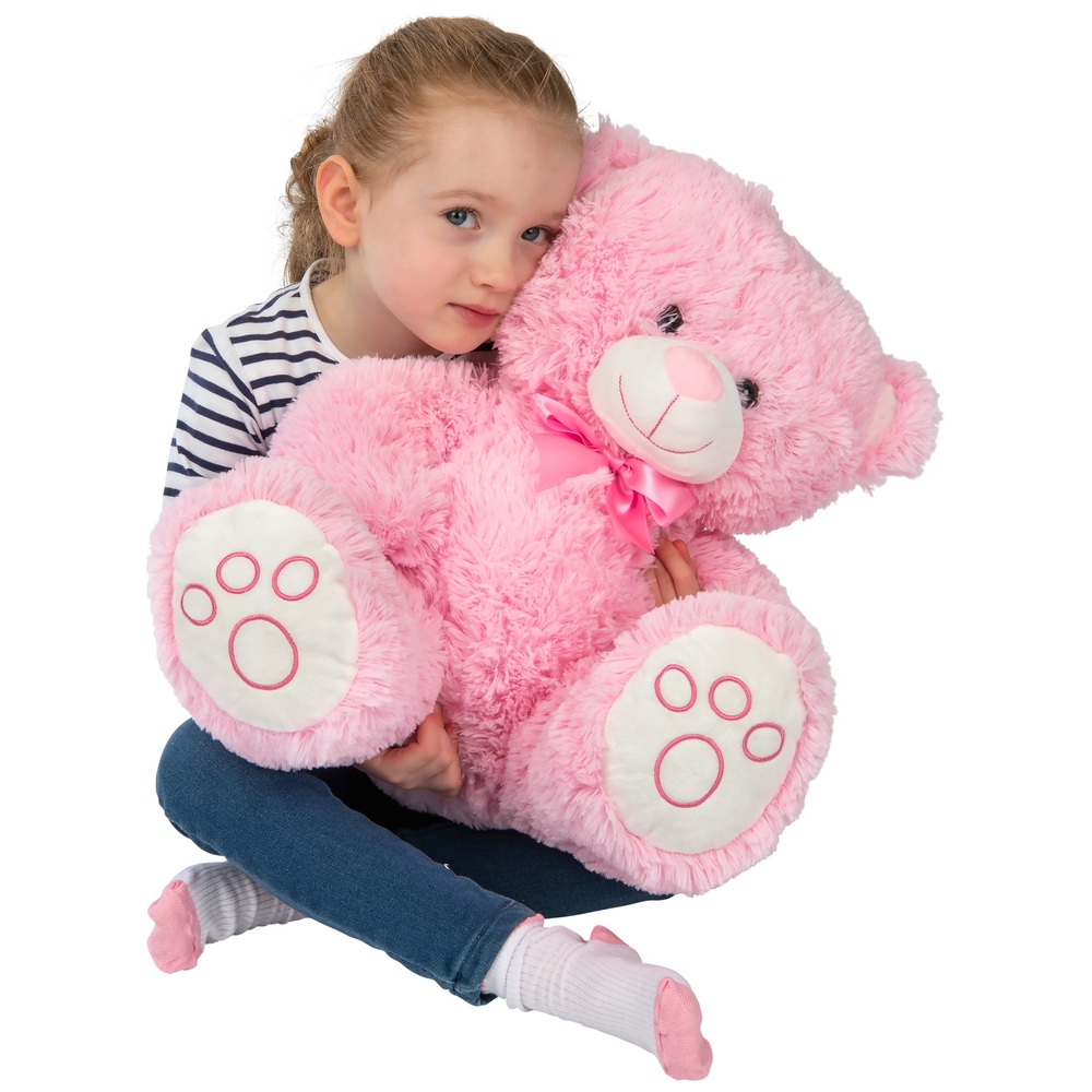 43 cm großer sitzender Teddybär – Rosa
